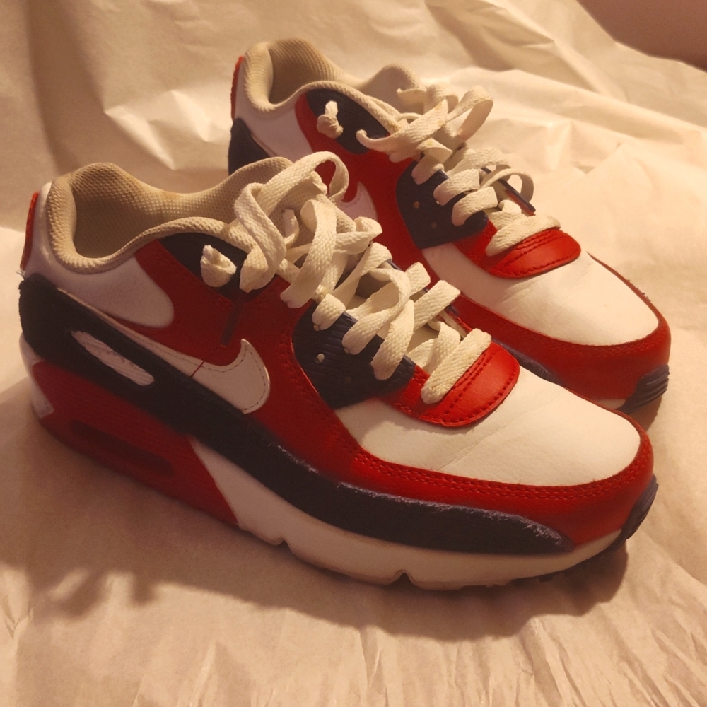 Nike Red and Blue Sneakers Classic Design